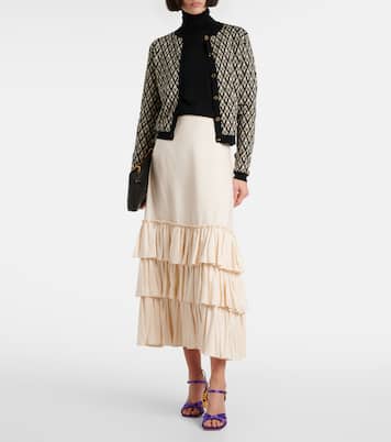 Jupe longue en soie | Valentino