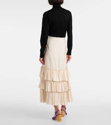 Jupe longue en soie | Valentino