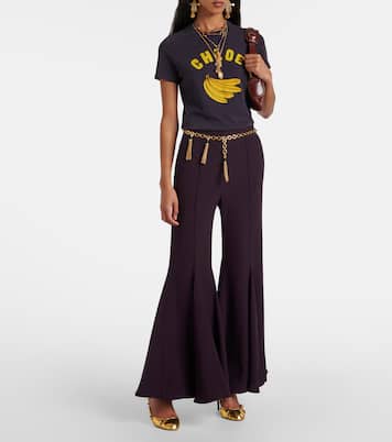 Camiseta de jersey de algodón con logo | Chloé