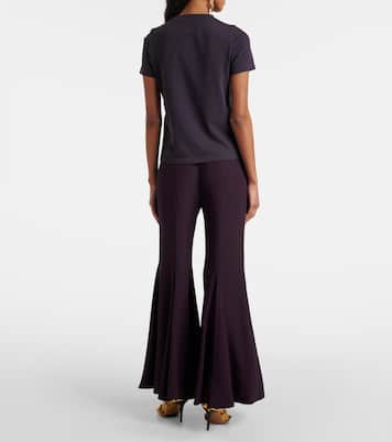 Camiseta de jersey de algodón con logo | Chloé