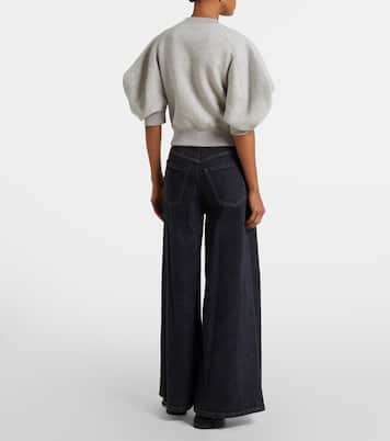 Top in jersey di misto cotone | Sacai