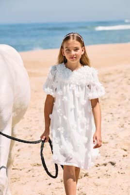 Abito in chiffon con applicazione | Patachou