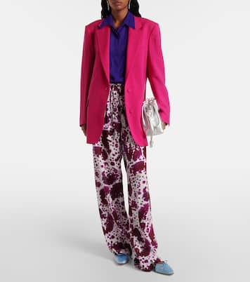 Mules Ballerimu in raso | Manolo Blahnik