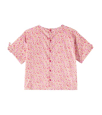 T-shirt in cotone con stampa | Il Gufo