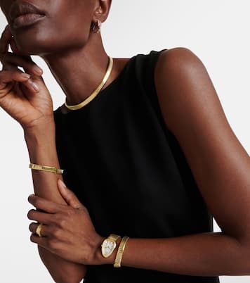 Serpenti Tubogas 18kt gold watch with diamonds | Bvlgari