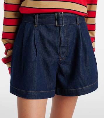 Shorts The Paper Bag en denim con cinturón | Frame