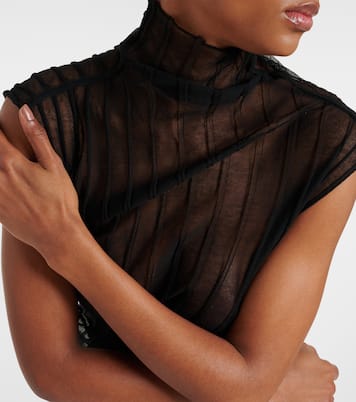 Top asimétrico en mezcla de algodón | Victoria Beckham