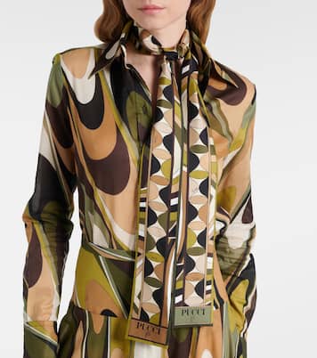 Foulard in twill di seta con stampa | Pucci