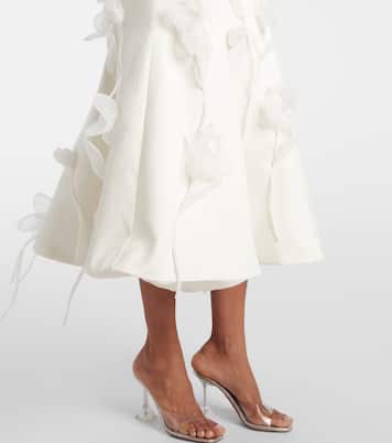 Robe midi de mariée à fleurs | Rotate
