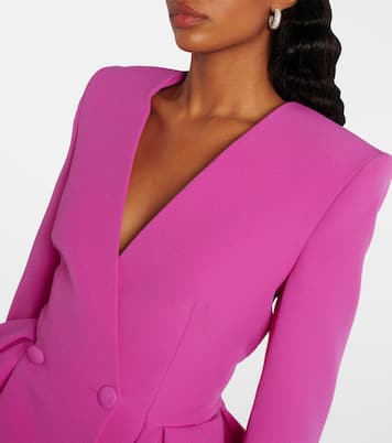 Double-breasted peplum blazer | Safiyaa