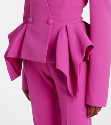 Double-breasted peplum blazer | Safiyaa