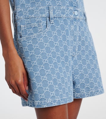 GG denim jacquard romper | Gucci
