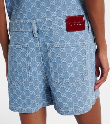 GG denim jacquard romper | Gucci