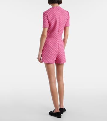 GG cotton-blend romper | Gucci