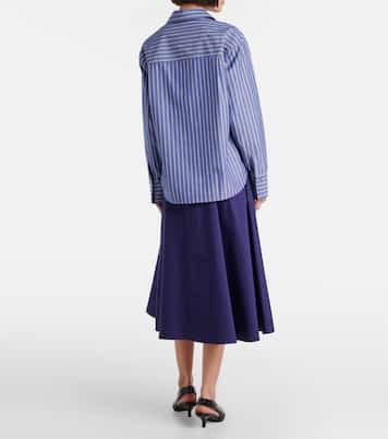 Striped cotton polo shirt | Vince