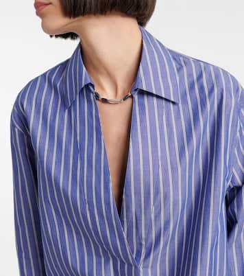 Striped cotton polo shirt | Vince