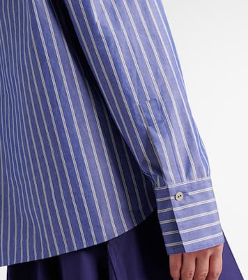 Striped cotton polo shirt | Vince