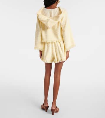 Top cropped Coco in cotone con cappuccio | Zimmermann