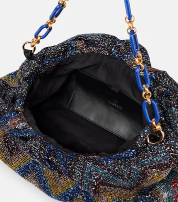 Zigzag Medium beaded shoulder bag | Missoni