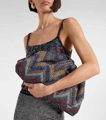 Zigzag Medium beaded shoulder bag | Missoni