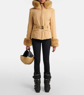 Prezioso faux fur-trimmed down ski jacket | Goldbergh
