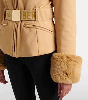 Prezioso faux fur-trimmed down ski jacket | Goldbergh
