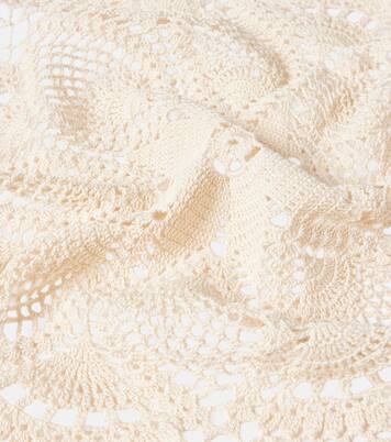 Floral crochet cotton scarf | Magda Butrym