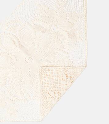 Floral crochet cotton scarf | Magda Butrym