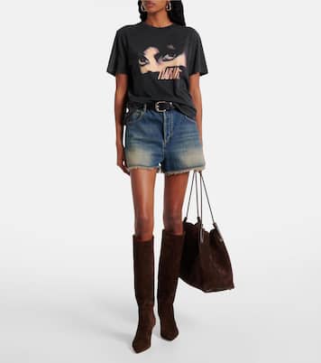 Stiefel 60 aus Veloursleder | Paris Texas