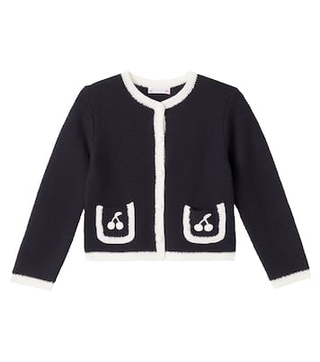 Elaia embroidered wool cardigan | Bonpoint