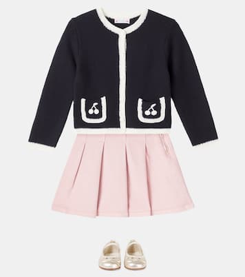 Cardigan Elaia brodé en laine | Bonpoint