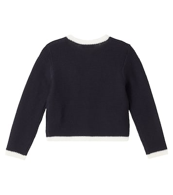 Elaia embroidered wool cardigan | Bonpoint