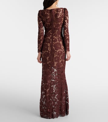 Robe longue en dentelle | Self-Portrait