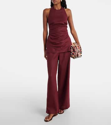 Fia halterneck linen top | Faithfull