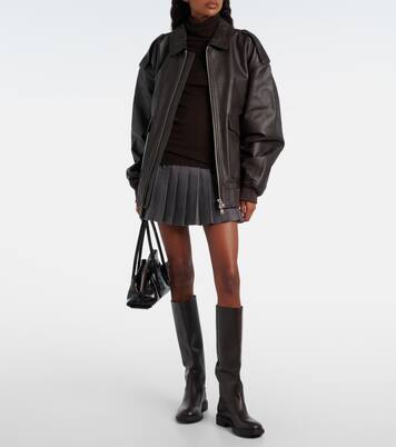 Viper leather jacket | The Frankie Shop