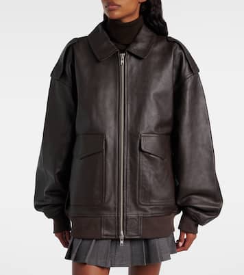 Viper leather jacket | The Frankie Shop