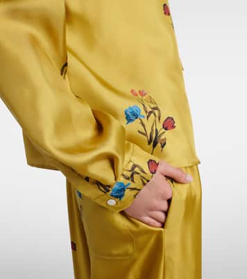 Schluppenbluse aus Seidensatin | Marni