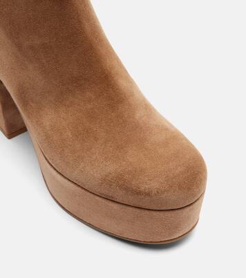 35 suede platform ankle boots | Gianvito Rossi