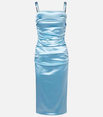 Ruched satin cocktail dress | Dolce&Gabbana