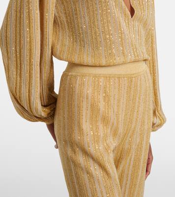 Gerade Hose Zig Zag aus Lamé | Missoni