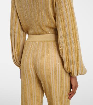 Gerade Hose Zig Zag aus Lamé | Missoni