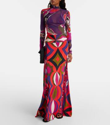 Maxirock aus Satin | Pucci