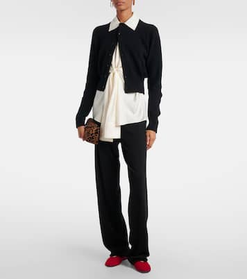 Blouson cashmere-blend cardigan | Extreme Cashmere