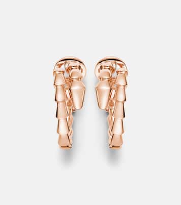 Orecchini a cerchio Serpenti Viper in oro rosa 18kt | Bvlgari