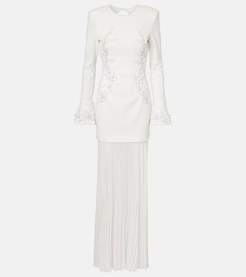 Bridal Xanthe floral-appliqué gown | Rebecca Vallance