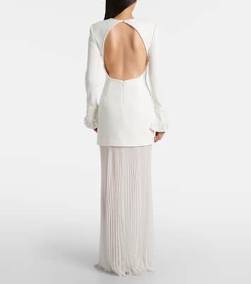 Bridal Xanthe floral-appliqué gown | Rebecca Vallance