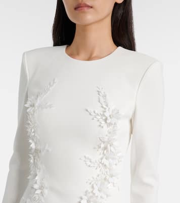 Bridal Xanthe floral-appliqué gown | Rebecca Vallance
