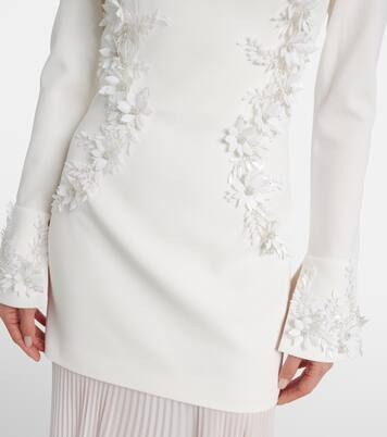 Bridal Xanthe floral-appliqué gown | Rebecca Vallance