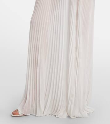 Bridal Xanthe floral-appliqué gown | Rebecca Vallance