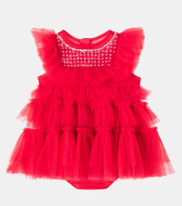 Bebé - set de vestido y  braga Rococo de tul adornado | Tutu Du Monde